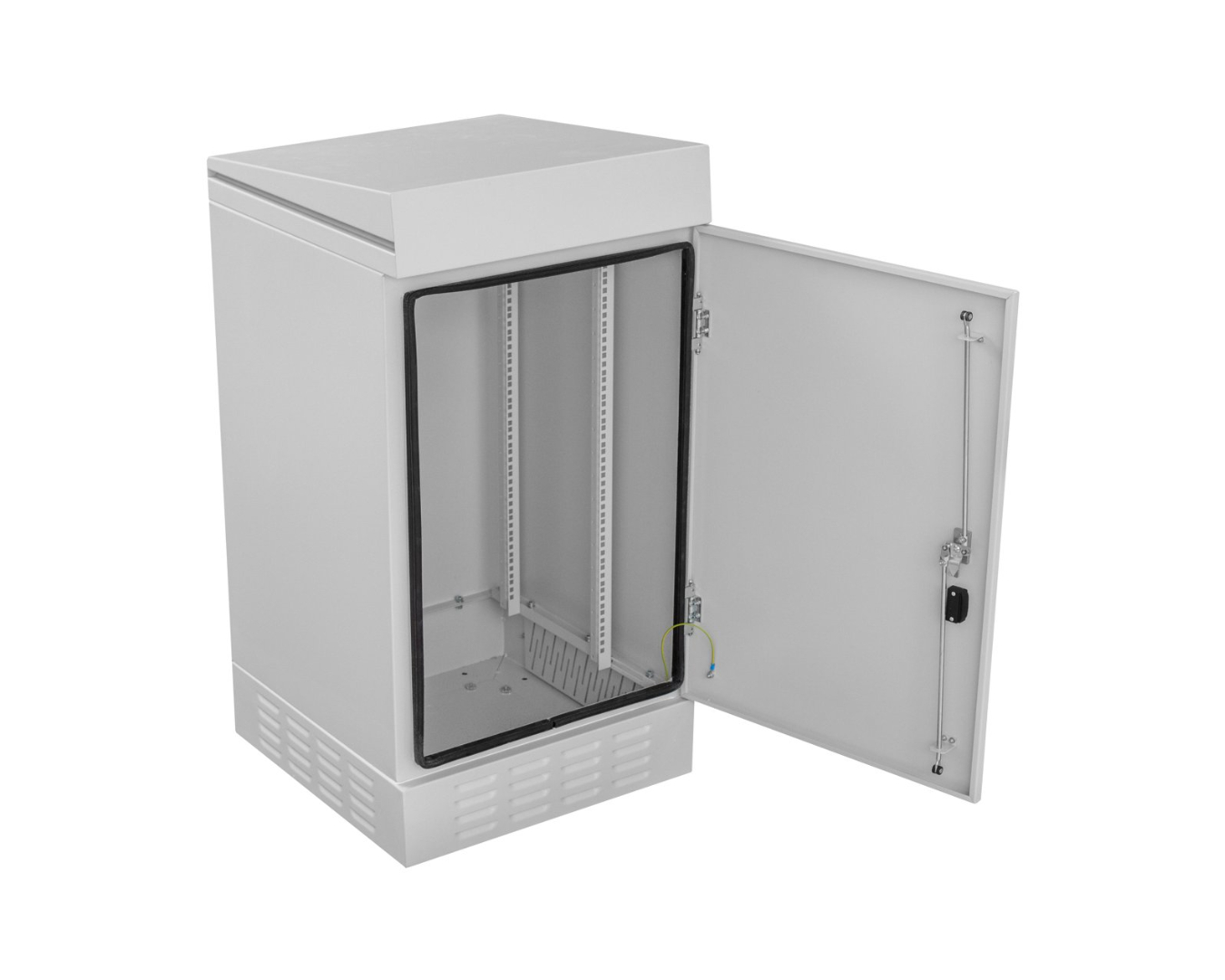 Outdoor cabinets - free-standing: SZW-610/890/610-P-19"-12U-S-R7035